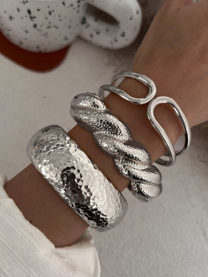 Hip Hop Geometric Cuff Bracelet