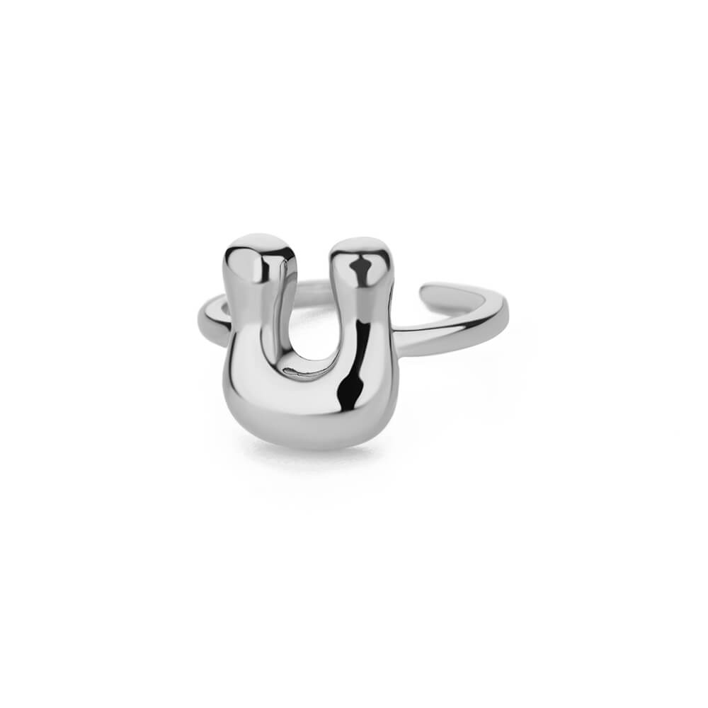 Gold Initial Statement Ring