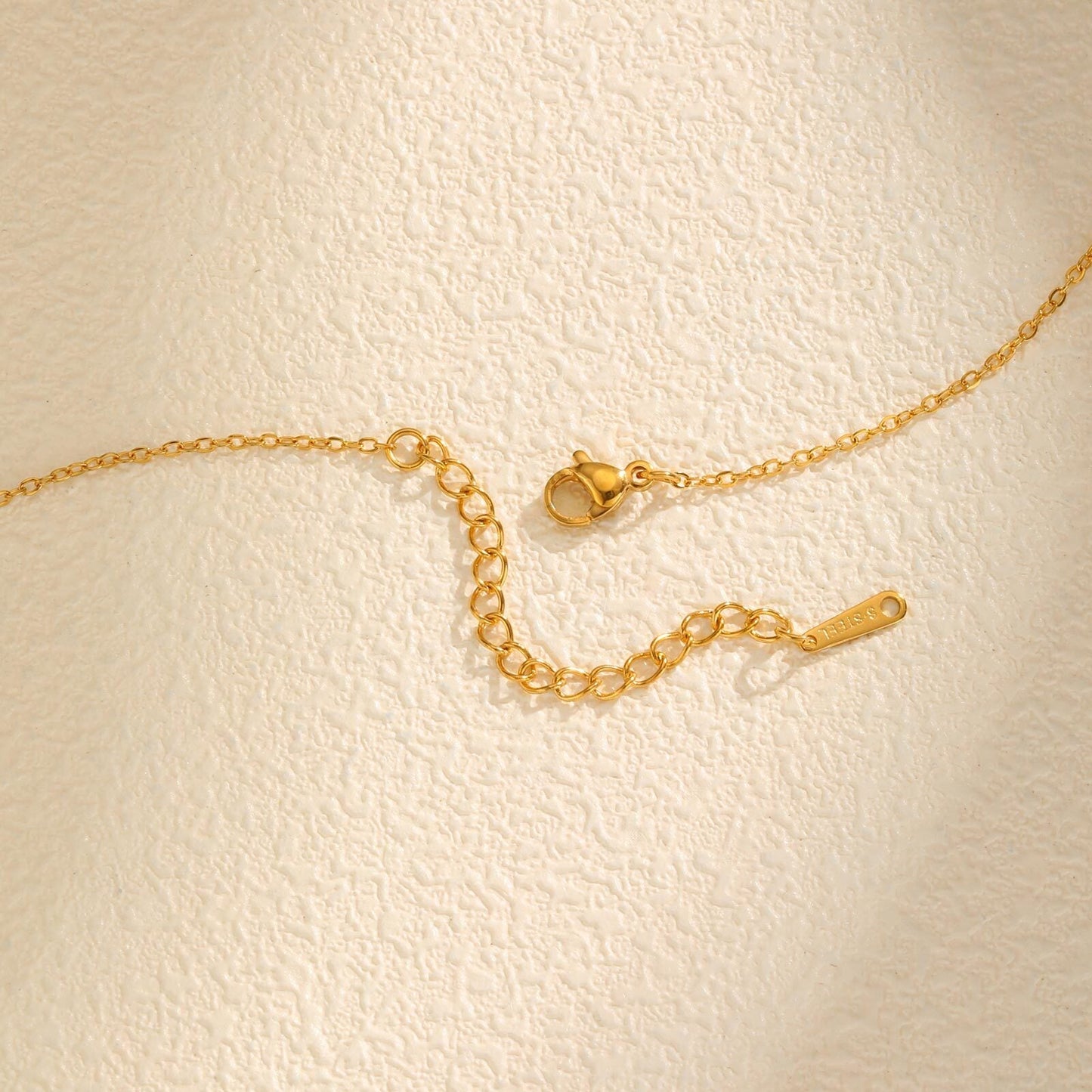 Gold Floral Drop Pendant Necklace