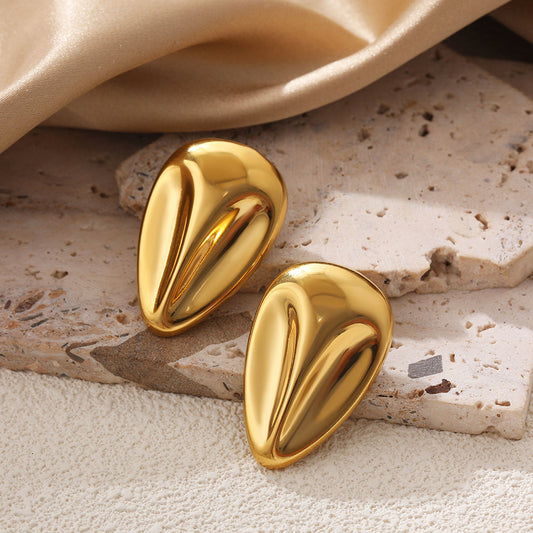 Vintage Droplet Metal Earrings