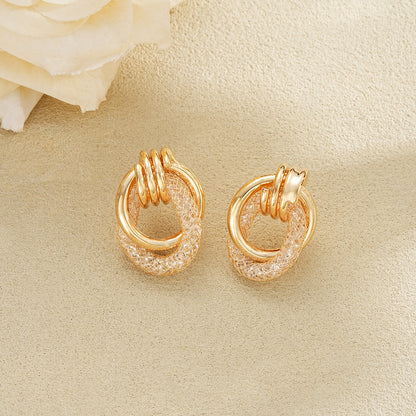 Textured Harmony Hoop Earrings