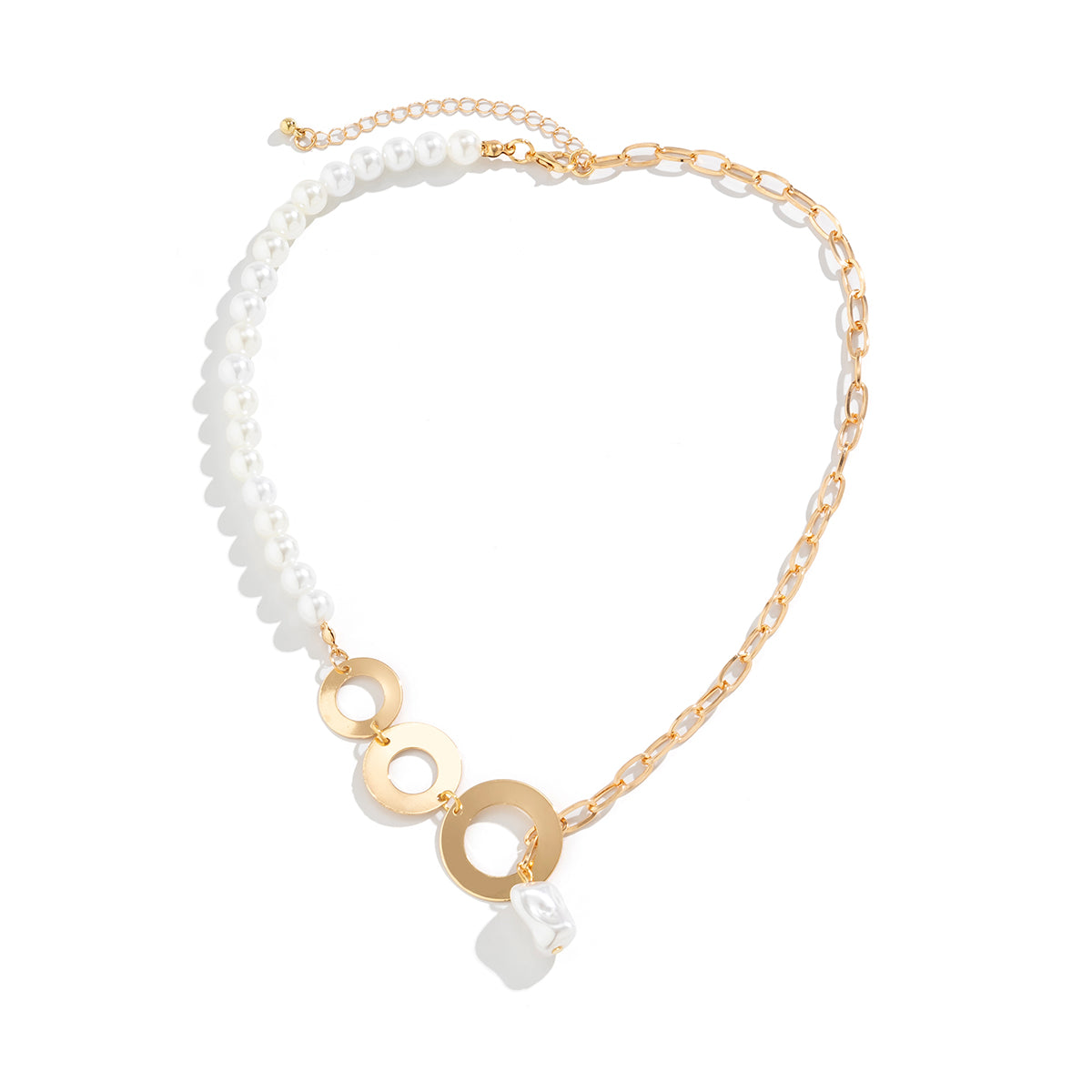 Pearl Pendant Chain Necklace