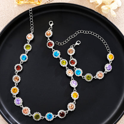Colorful Choker & Bracelet Set