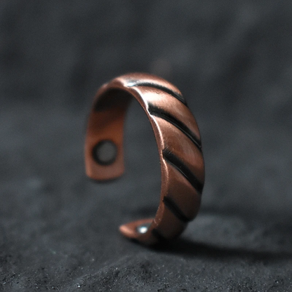 Vintage Wave Copper Ring