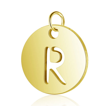 Gold Knot Initial Letter Bracelet