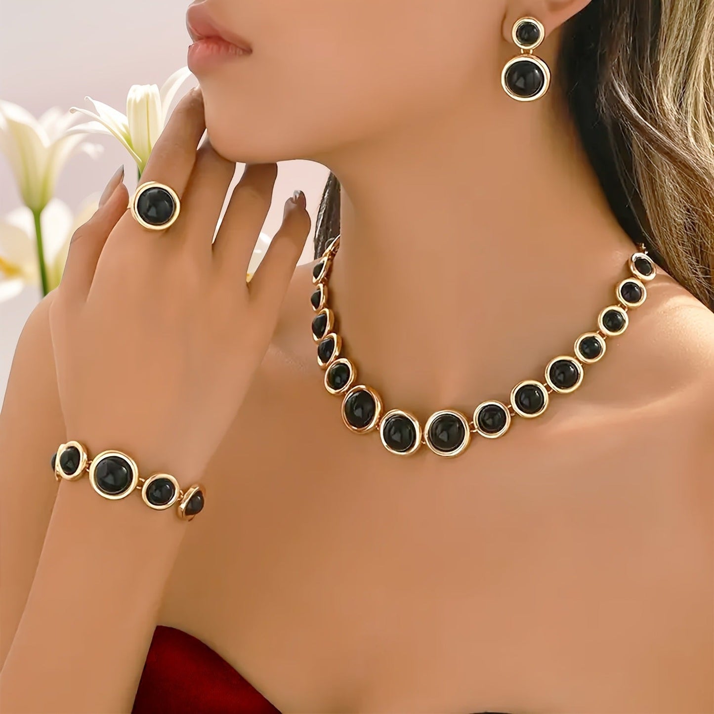 5pc Necklace & Jewelry Set