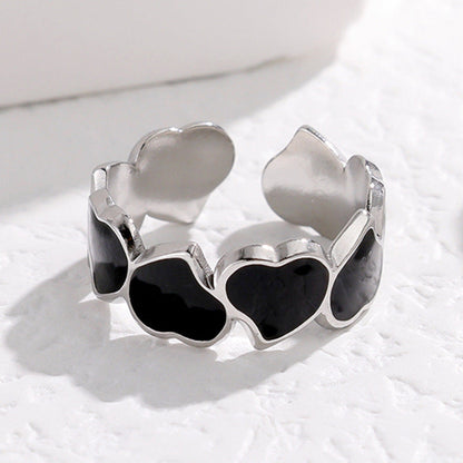 Boho Heart Stainless Steel Ring