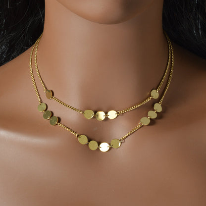 Minimalist Gold-Tone Necklace