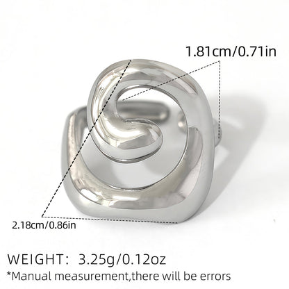 Minimalist 18K Gold Plated Opening Ring