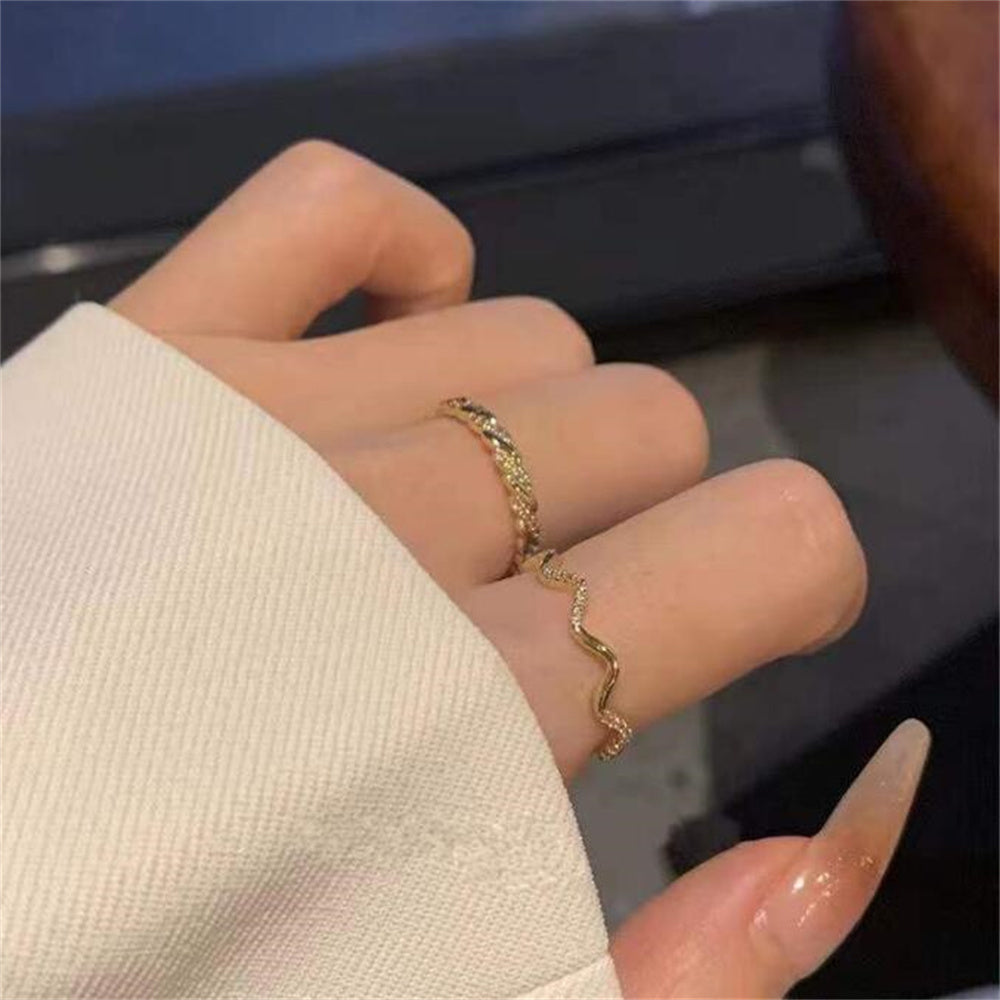 2pc Geometric Ring Set