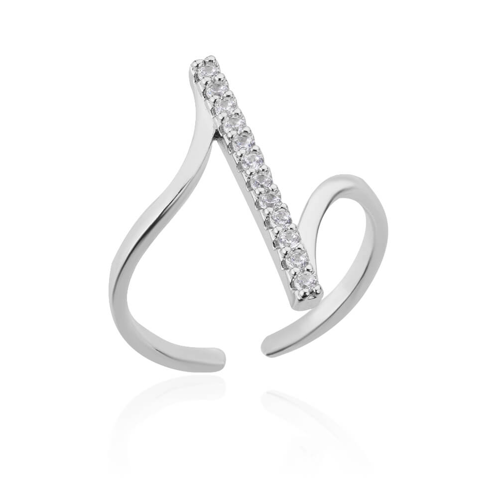 Crystal Line Wrap Ring