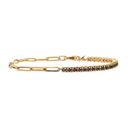 Luxury Gold Cubic Zirconia Tennis Bracelet