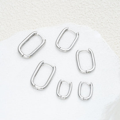 6pc Minimalist Geometric Hoop Earring Set