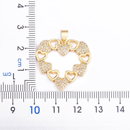 Heart Pendant Long Chain Necklace