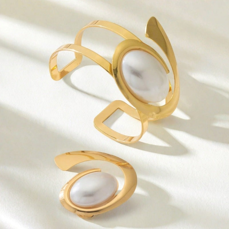 2pc Pearl Accent Statement Set