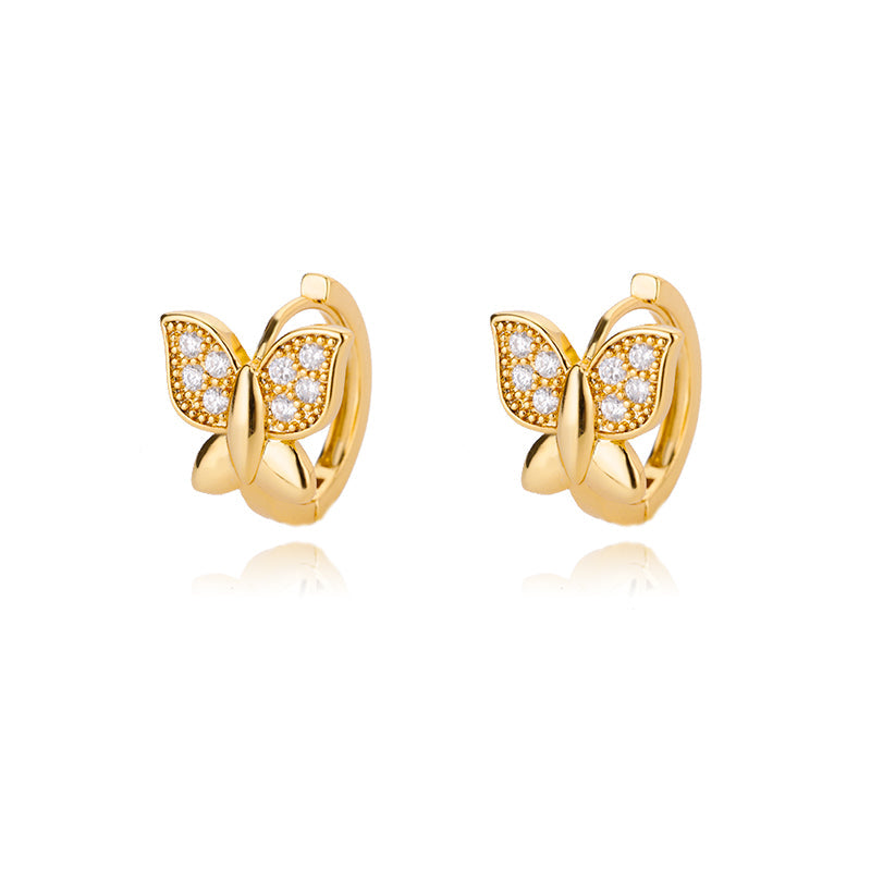 Butterfly Embrace Hoop Earrings
