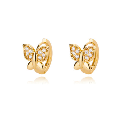 Butterfly Embrace Hoop Earrings