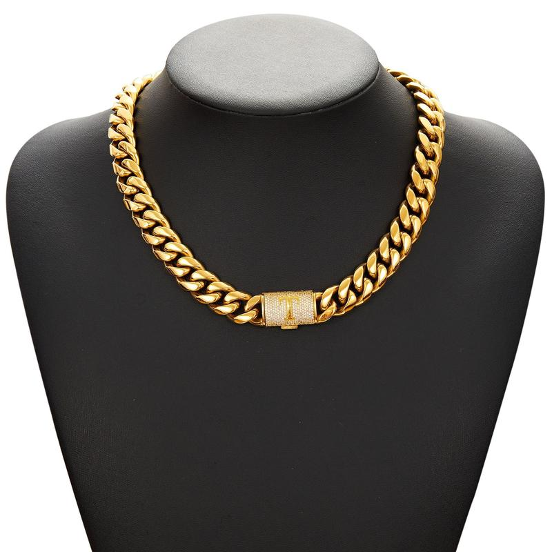 Cuban Link Letter Necklace