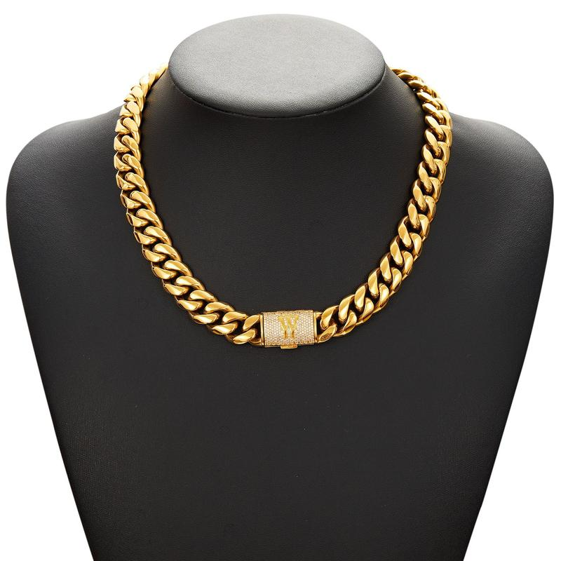 Cuban Link Letter Necklace