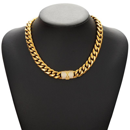 Cuban Link Letter Necklace