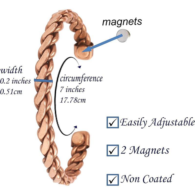 3pc Copper Cuff Bracelet