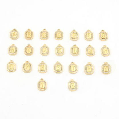 Initial Block Toggle Necklace