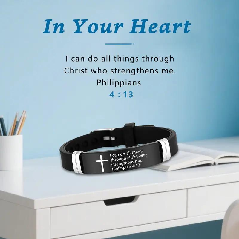 Inspirational Cross Bracelet