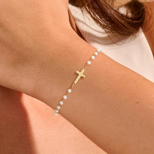 Dainty Cross Bracelet