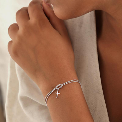Love Knot Cross Bracelet