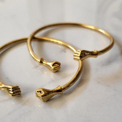 3pc Fist Bangle Bracelet Set