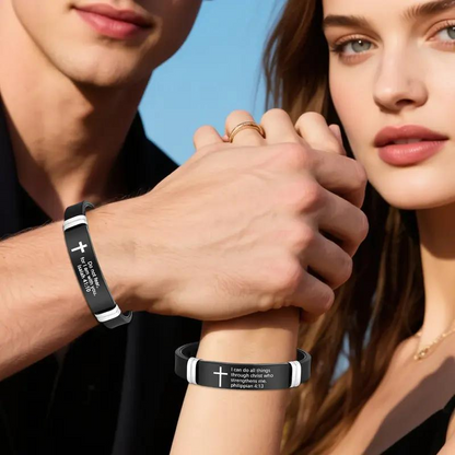 Inspirational Cross Bracelet