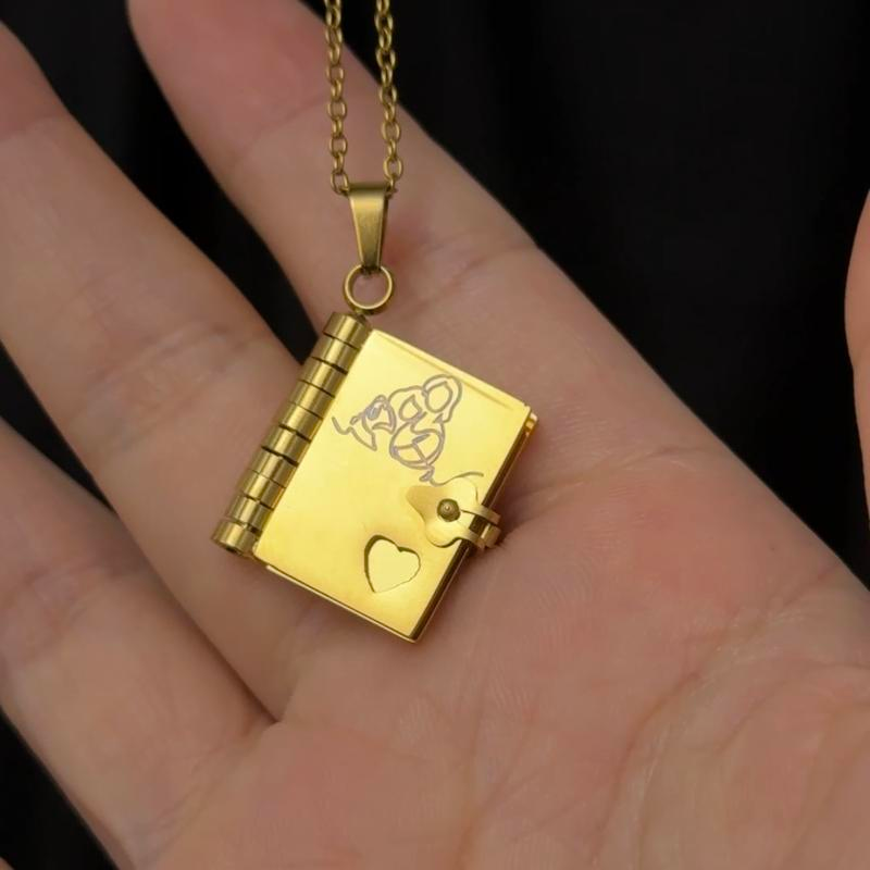 Book Necklace For Granddaughter