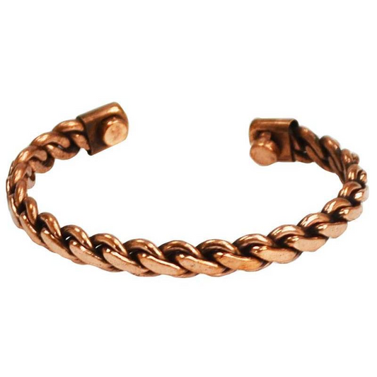 Braided Copper Magnetic Bracelet
