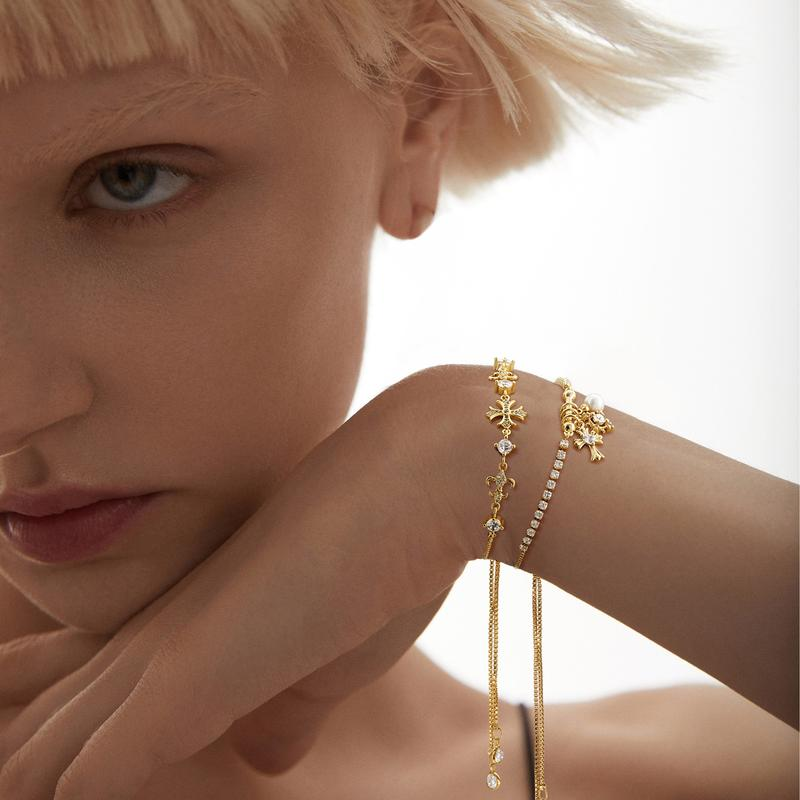 2pc Double Cross Bracelet