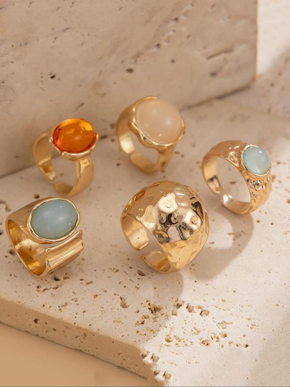 Vintage Stone Ring Set