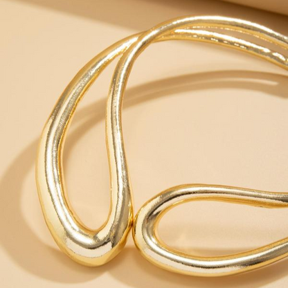 Minimal Hollow Chunky Necklace