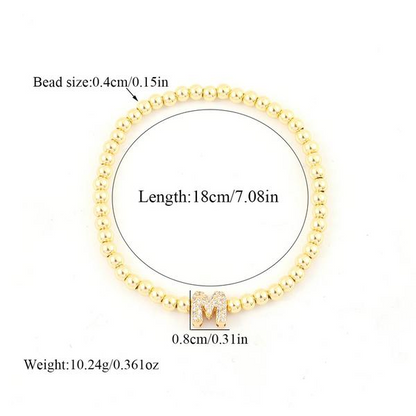 Letter Beaded Bracelet