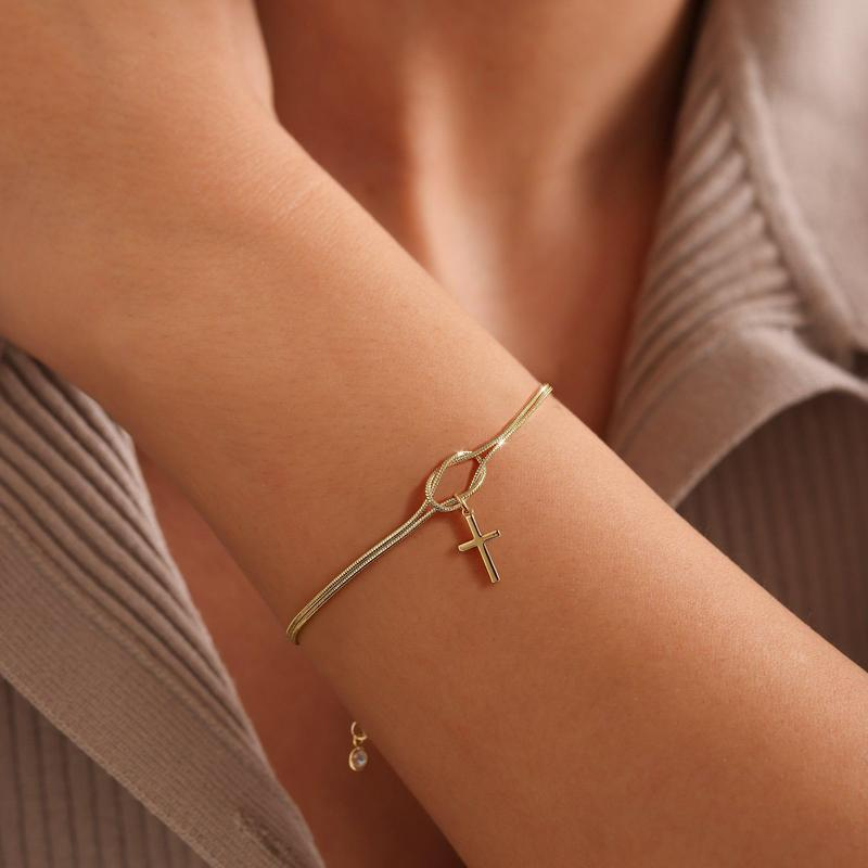 Love Knot Cross Bracelet