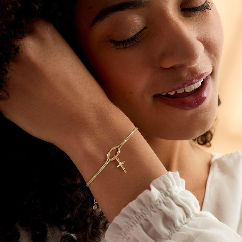 Love Knot Cross Bracelet