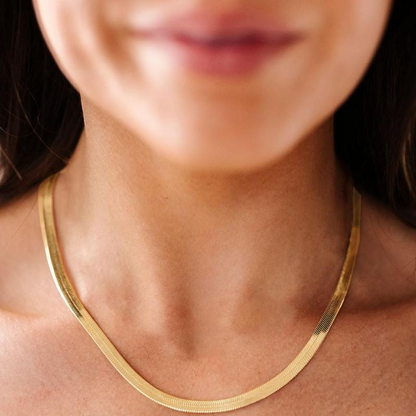 Dainty Herringbone Necklace