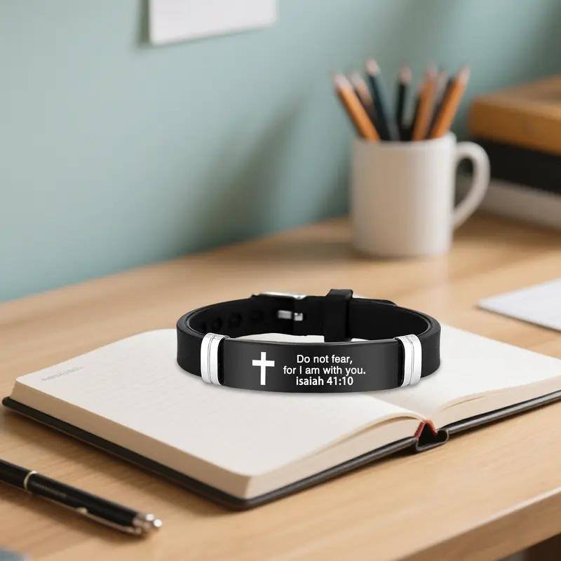Inspirational Cross Bracelet