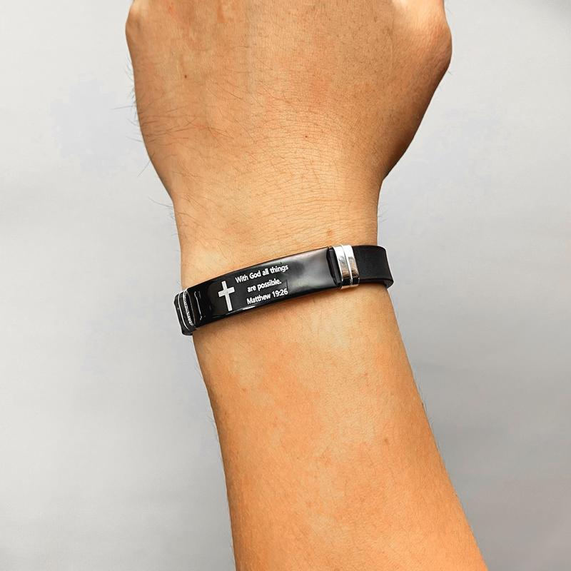 Inspirational Cross Bracelet