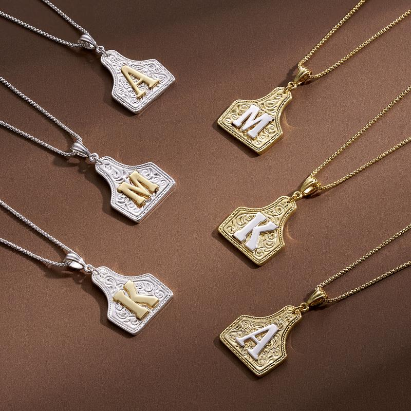 Initial Tag Necklace