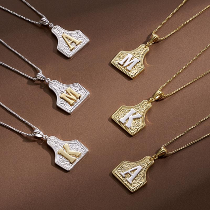 Initial Tag Necklace
