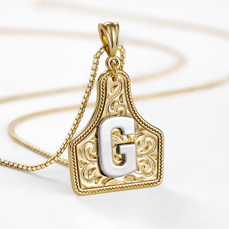 Initial Tag Necklace