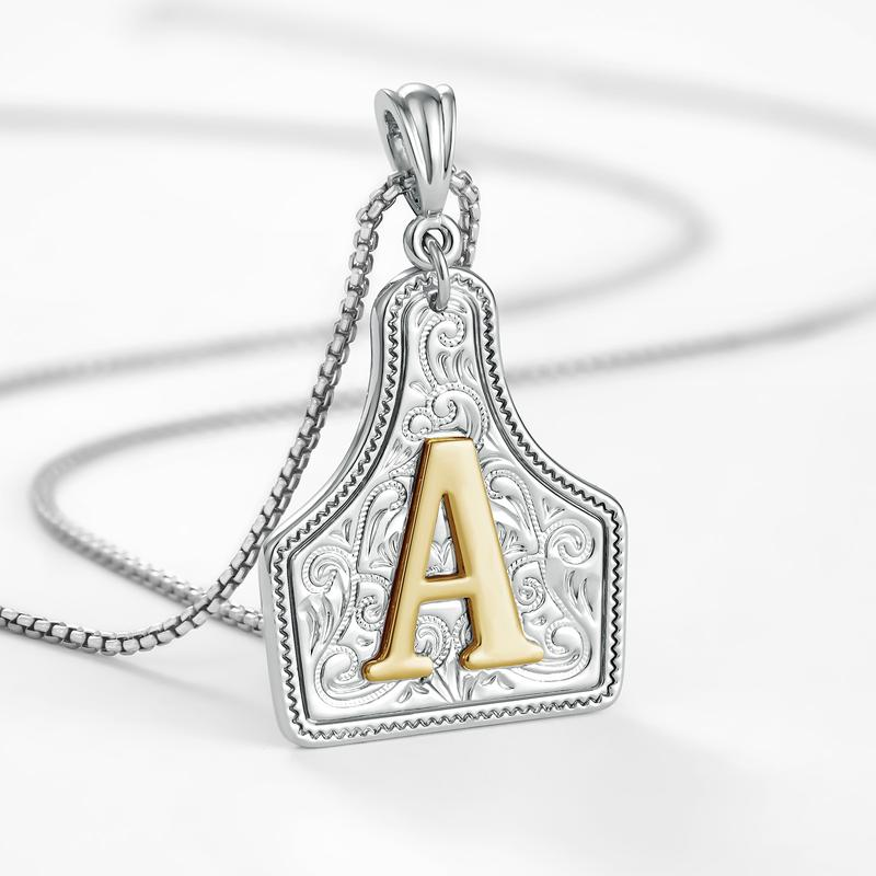 Initial Tag Necklace