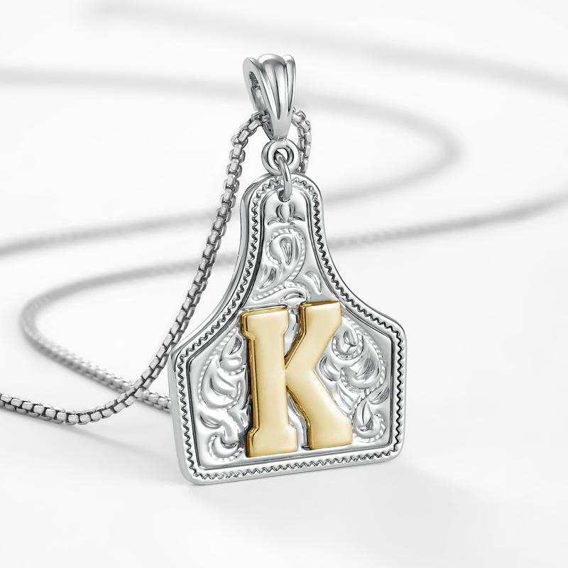 Initial Tag Necklace