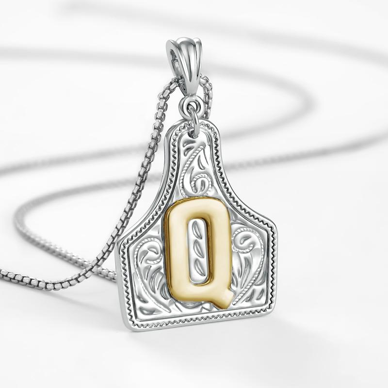 Initial Tag Necklace