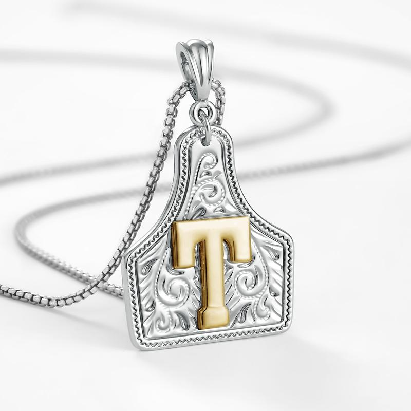Initial Tag Necklace