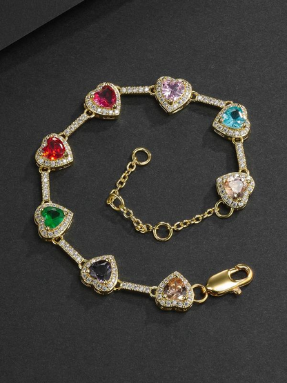 Heart Shaped Colorful Bracelet